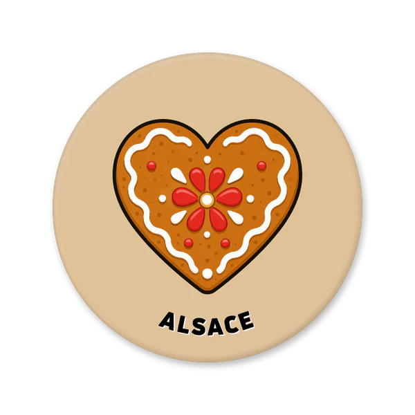 Decorated gingerbread heart