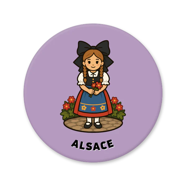 Alsatian girl in traditional costume