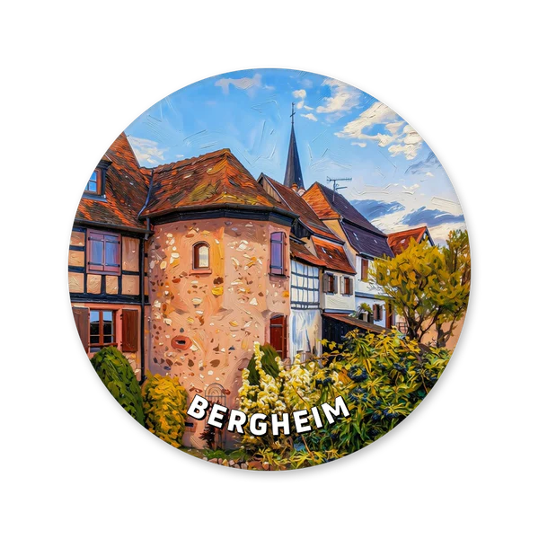 Tower and historic houses of Bergheim