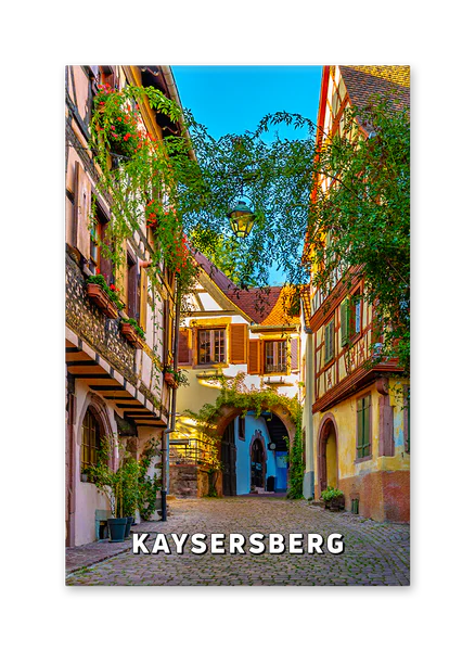 Flowered passage in the old town