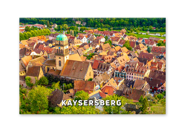 Panorama of Kaysersberg and Sainte-Croix Church