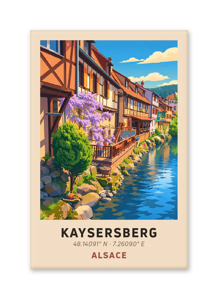 Flowered houses by the Weiss