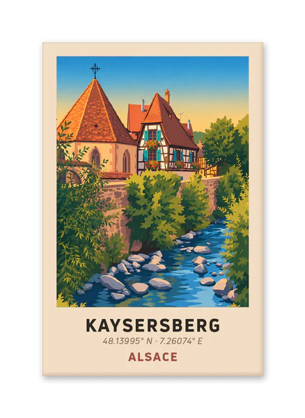Church and house by the Weiss