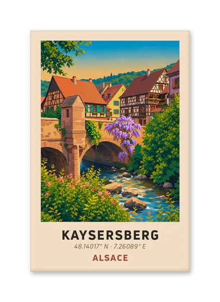 Flowered stone bridge over the Weiss