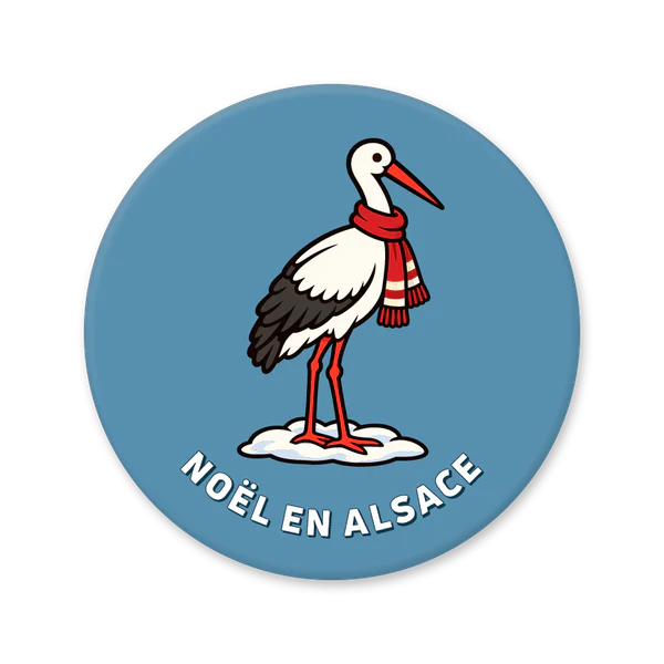 Alsatian stork in winter