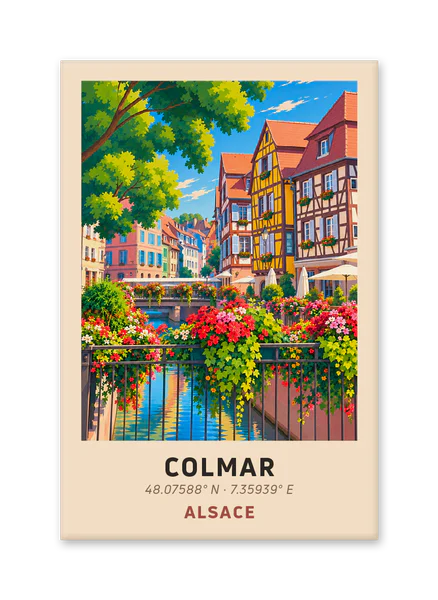 Flower-filled Petite Venise in Colmar
