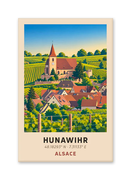 Hunawihr among the vineyards