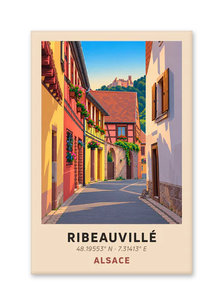 Ribeauvillé street beneath the castle