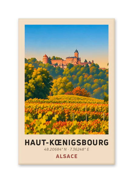 Haut-Kœnigsbourg Castle in Autumn