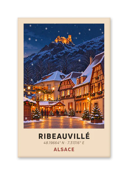 Christmas Market Beneath Saint-Ulrich Castle