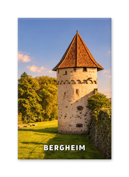 Bergheim’s Medieval Tower in Golden Light