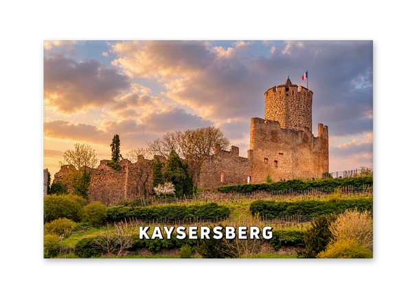 Kaysersberg Castle Beneath a Golden Sky