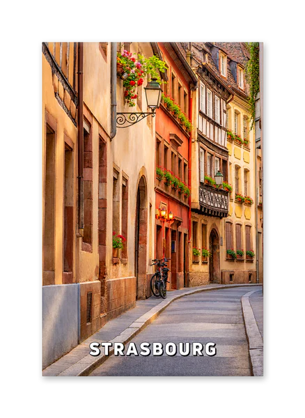 A Flower-Filled Street in Strasbourg’s Old Town