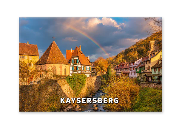 A Rainbow Over the Rooftops of Kaysersberg