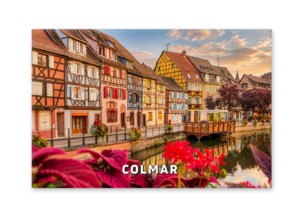 Colorful Houses Along the Canal