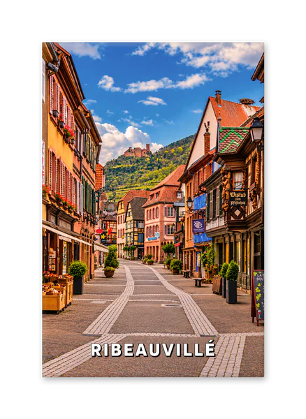 A Picturesque Street Beneath the Castles